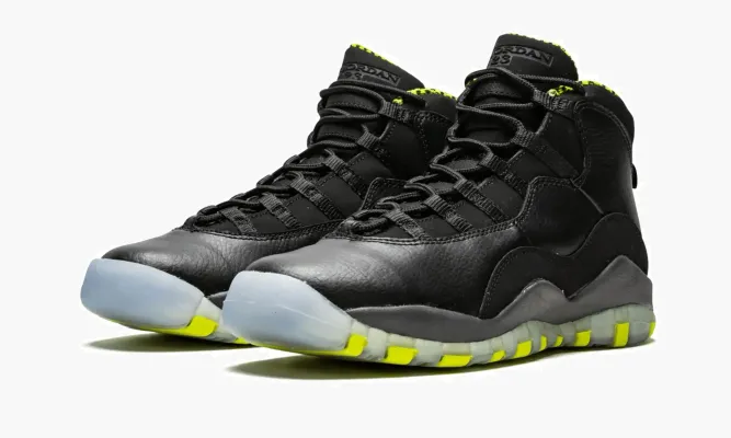 Кроссовки Air Jordan 10 Retro GS «Venom Green» черный