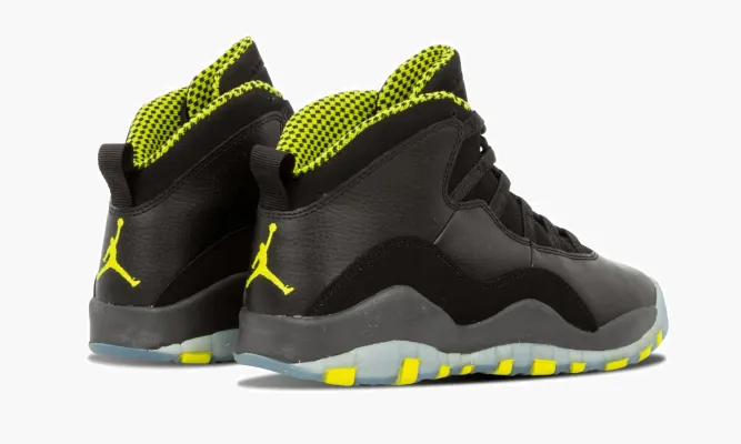 Кроссовки Air Jordan 10 Retro GS «Venom Green» черный