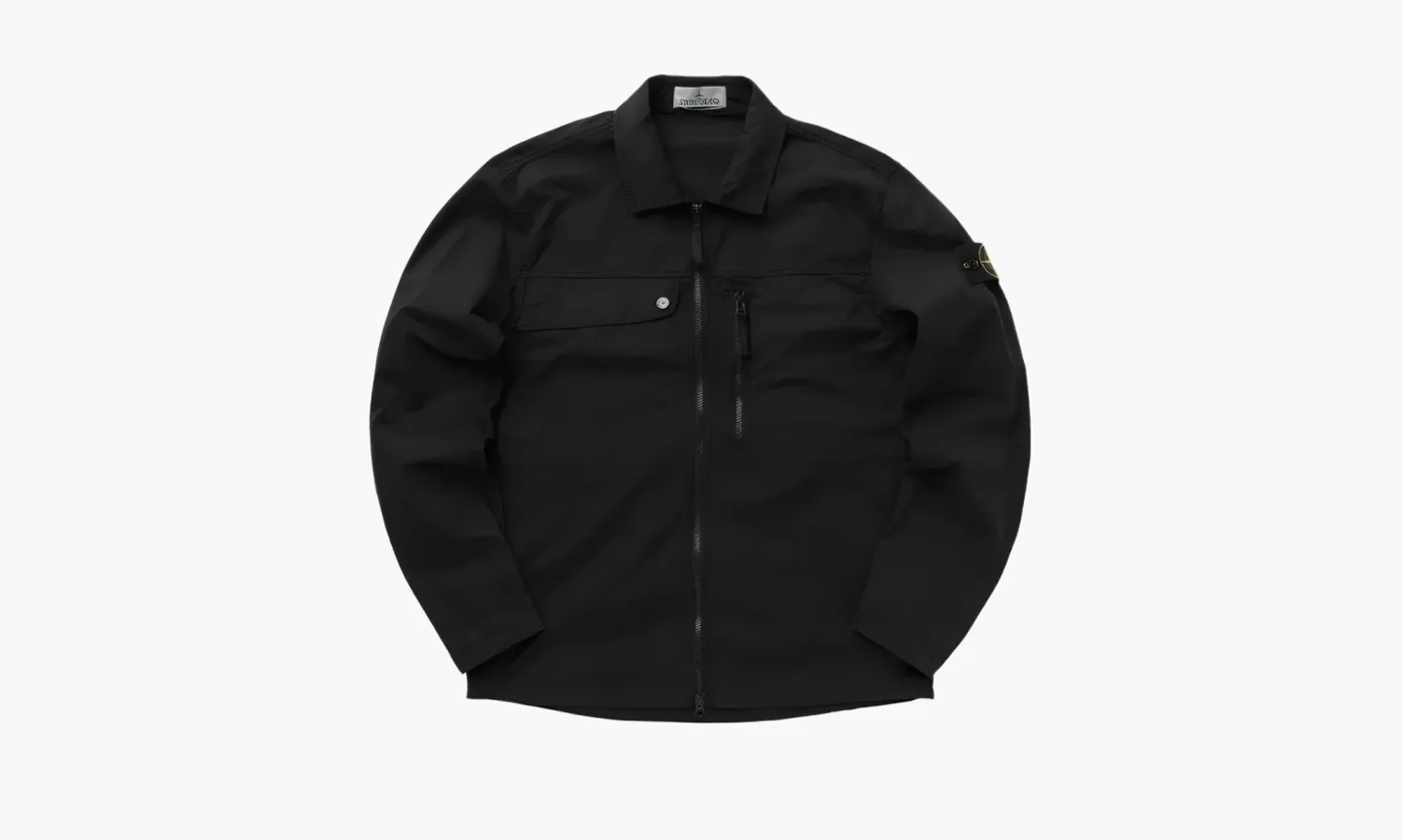 Stone Island Zip Shirt Jacket «Black»