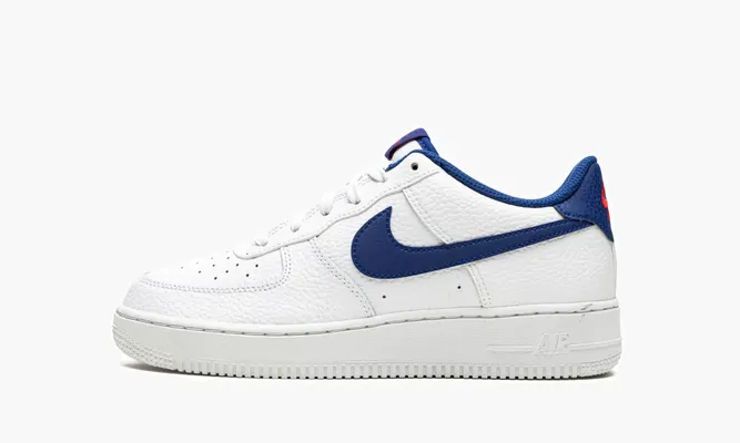 Кроссовки Air Force 1 Low GS «White / Deep Royal Blue» белый