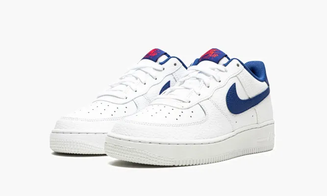Кроссовки Air Force 1 Low GS «White / Deep Royal Blue» белый