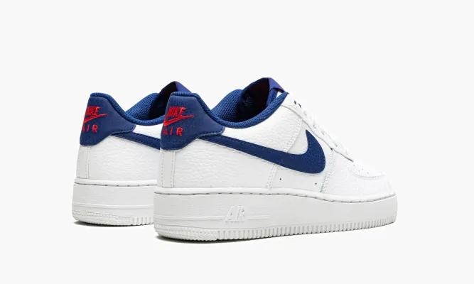 Кроссовки Air Force 1 Low GS «White / Deep Royal Blue» белый