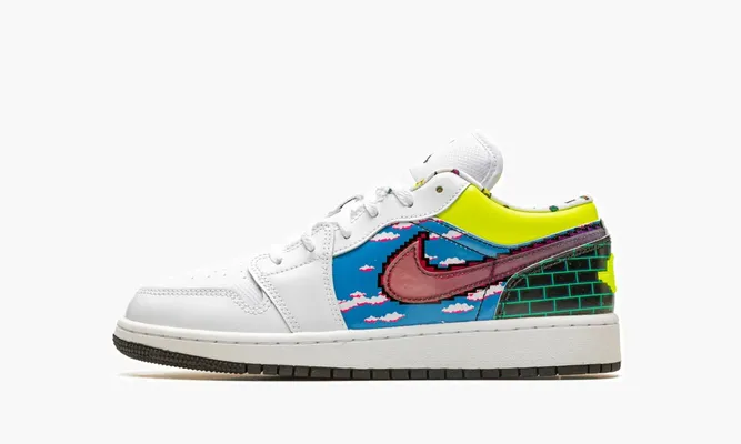 Кроссовки Air Jordan 1 Low GS «Old School Gaming» белый