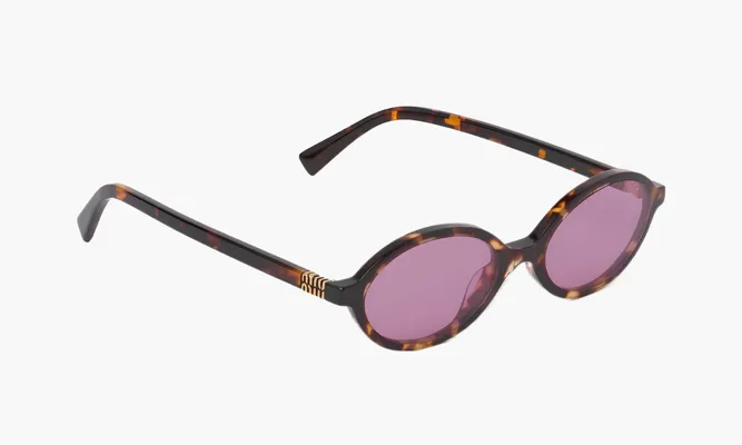 Аксессуары Miu Miu Glasses «Leopard Pink» розовый