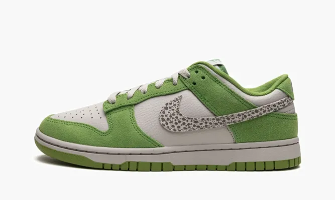 Кроссовки Nike Dunk Low As «Safari Swoosh - Chlorphyll» зеленый