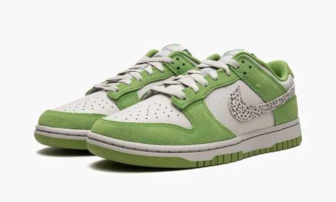 Кроссовки Nike Dunk Low As «Safari Swoosh - Chlorphyll» зеленый