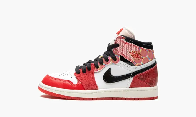 Для самых маленьких Air Jordan 1 High OG PS «Spider-man Across The Spider-verse» белый