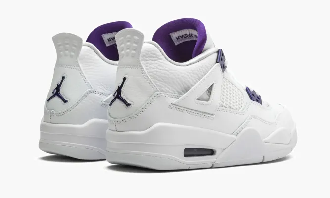 Кроссовки Air Jordan 4 Retro GS «Metallic Pack - Purple» белый