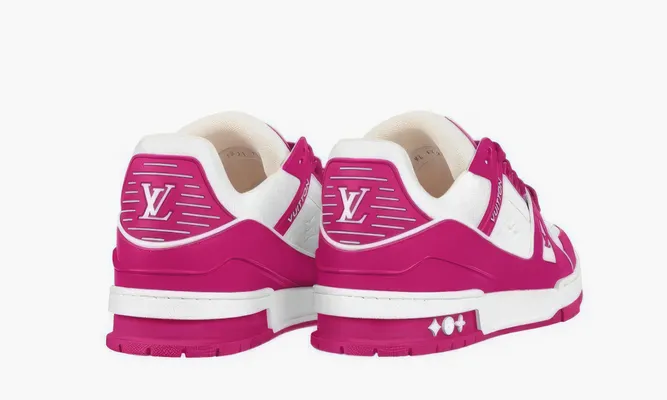 Кроссовки Louis Vuitton Trainer «Red Violet» фиолетовый