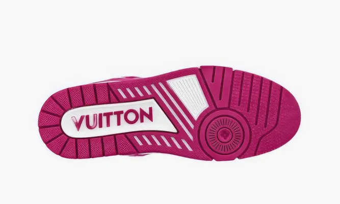 Кроссовки Louis Vuitton Trainer «Red Violet» фиолетовый