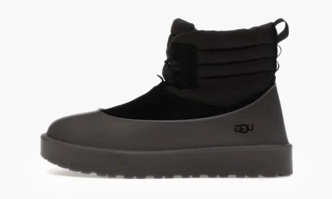 Обувь UGG Classic Mini Lace-up Weather Boot «Black» черный