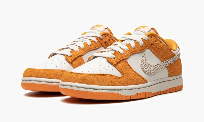 Кроссовки Nike Dunk Low As «Safari Swoosh Kumquat» оранжевый