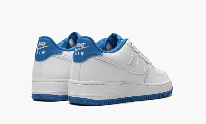 Кроссовки Air Force 1 Low ESS GS «White / Light Photo Blue» белый