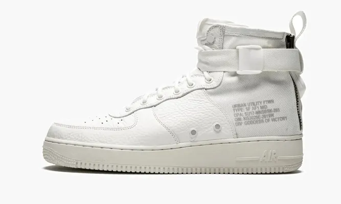 Кроссовки SF AF 1 MID «Triple Ivory» белый