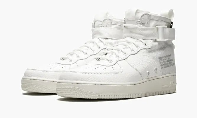 Кроссовки SF AF 1 MID «Triple Ivory» белый