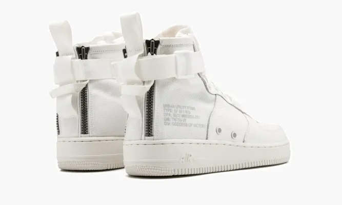 Кроссовки SF AF 1 MID «Triple Ivory» белый