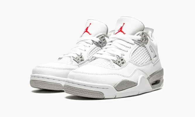 Кроссовки Air Jordan 4 Retro GS «White Oreo» белый
