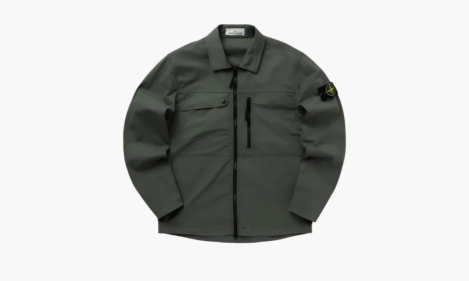 Stone Island Zip Shirt Jacket «Olive»