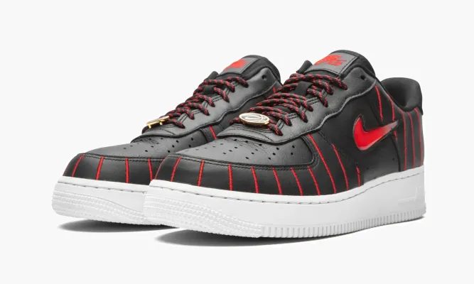 Кроссовки Air Force 1 Low «Pinstripe - Jewel» черный