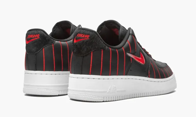 Кроссовки Air Force 1 Low «Pinstripe - Jewel» черный
