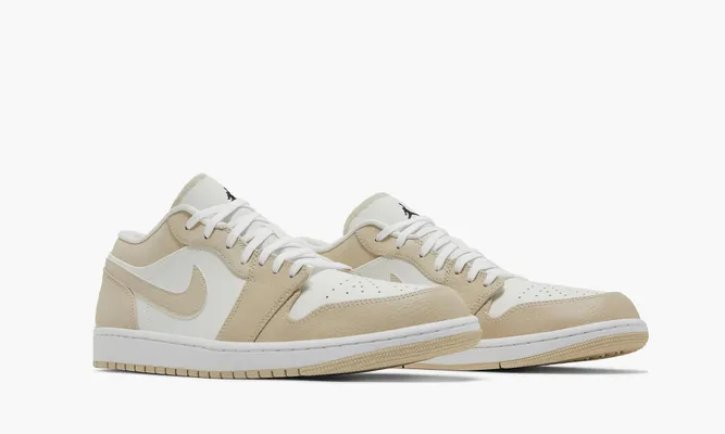 Кроссовки Nike Air Jordan 1 Low SE «Sail Rattan University Red» бежевый