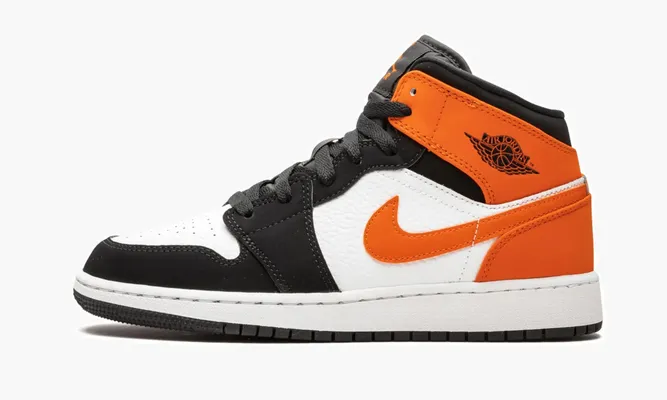 Кроссовки Air Jordan 1 Mid GS «Shattered Backboard» черный