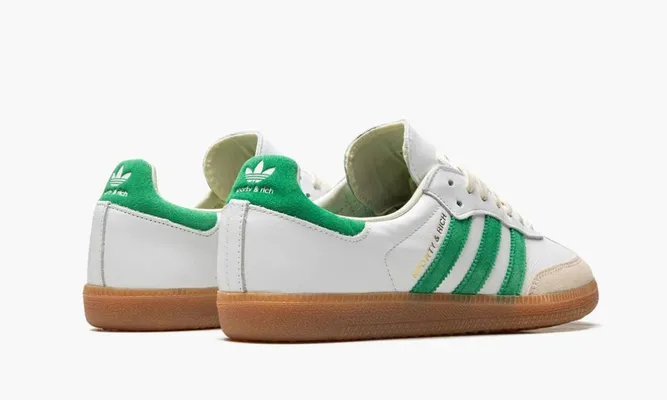 Кроссовки Adidas Samba OG «Sporty & Rich White Green» зеленый
