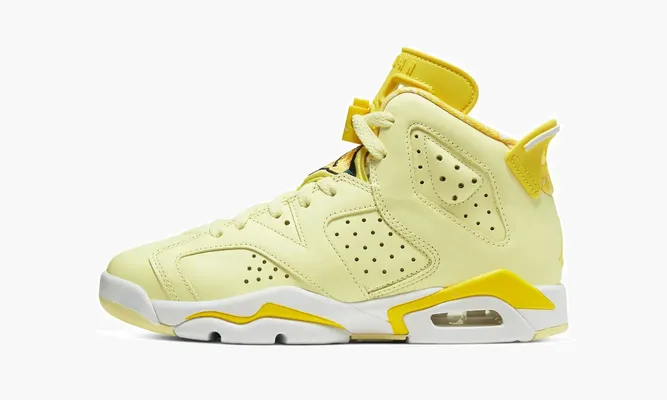 Кроссовки Air Jordan 6 GS «Citron Tint / Floral» желтый