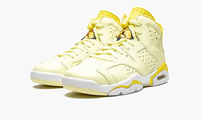Кроссовки Air Jordan 6 GS «Citron Tint / Floral» желтый
