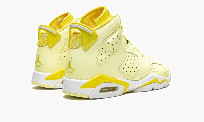 Кроссовки Air Jordan 6 GS «Citron Tint / Floral» желтый