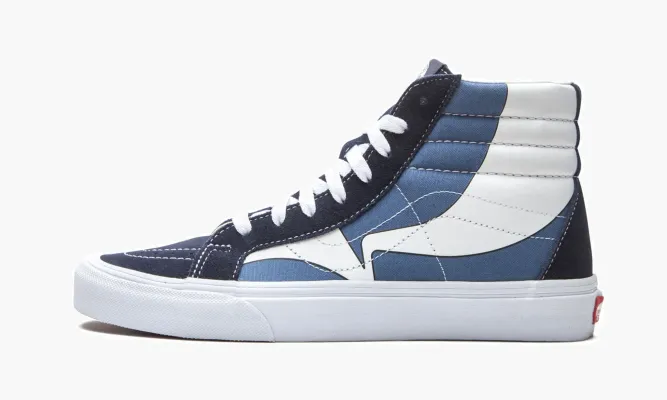 Кроссовки Vans Sk8-hi Reissue «Warp» синий,белый