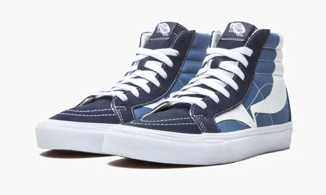 Кроссовки Vans Sk8-hi Reissue «Warp» синий,белый