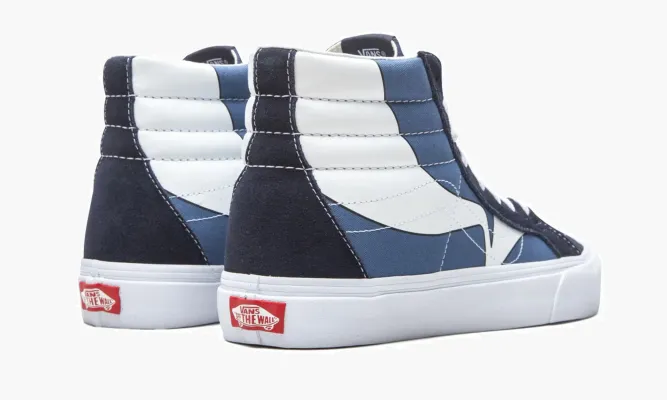 Кроссовки Vans Sk8-hi Reissue «Warp» синий,белый