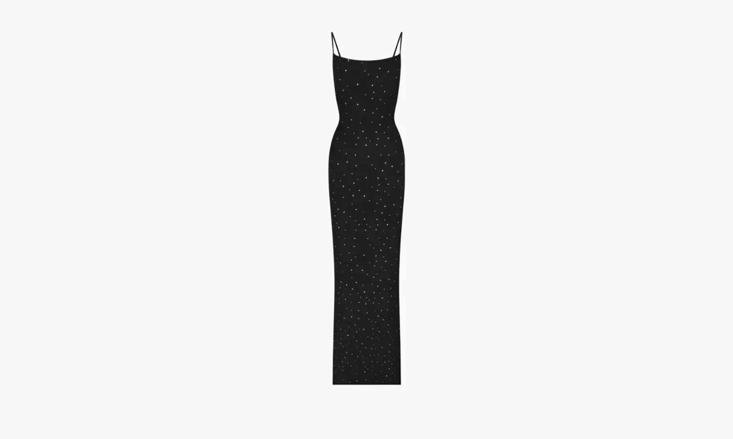 SKIMS Soft Lounge Long Slip Dress «Black-white»