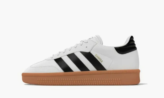 Кроссовки Adidas Samba Xlg «White Black Gum» белый