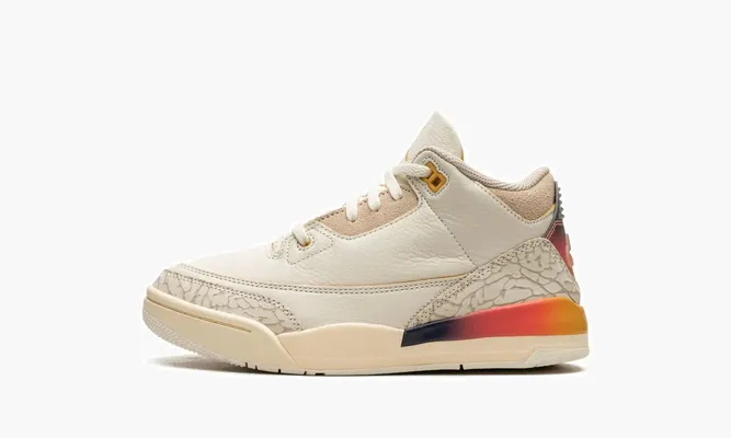 Для самых маленьких Air Jordan 3 PS «J Balvin - Medellin Sunset» бежевый
