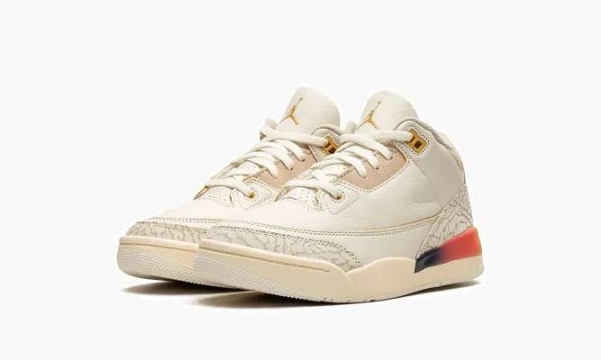 Для самых маленьких Air Jordan 3 PS «J Balvin - Medellin Sunset» бежевый