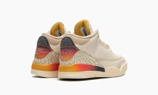 Для самых маленьких Air Jordan 3 PS «J Balvin - Medellin Sunset» бежевый