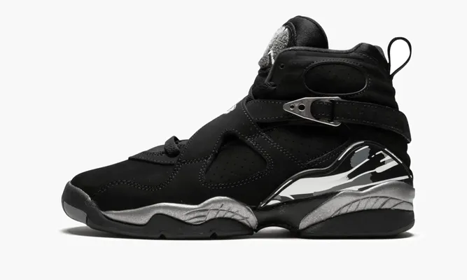 Кроссовки Air Jordan 8 Retro Bg «Chrome» черный