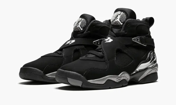Кроссовки Air Jordan 8 Retro Bg «Chrome» черный