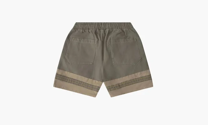 Одежда RHUDE Embroidered Canvas Logo Shorts «Olive Tan» серый