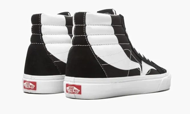 Кроссовки Vans Sk8-hi Reissue «Warp - Black» черный,белый