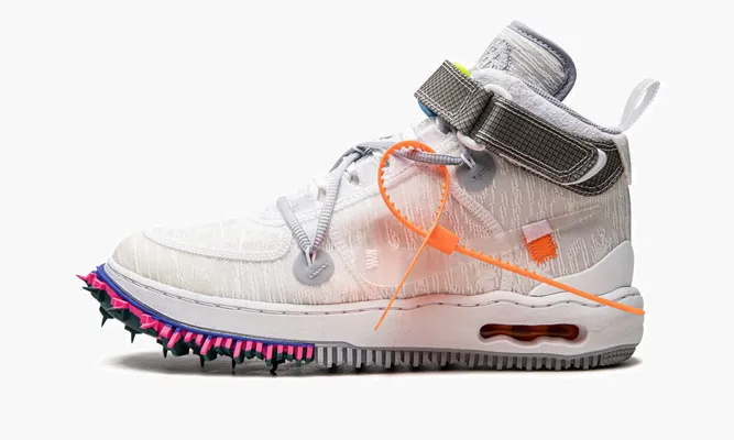 Кроссовки Air Force 1 Mid «Off-White - White» белый