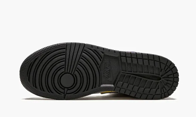 Кроссовки Air Jordan 1 Mid «Laker Top 3» черный