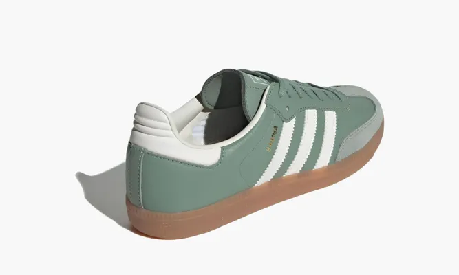Кроссовки Adidas Samba OG WMNS «Silver Green» зеленый