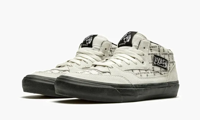 Кроссовки Vans Half Cab Pro Supreme «Supreme - Grid Logo - White» белый