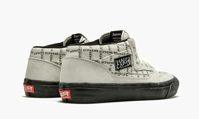 Кроссовки Vans Half Cab Pro Supreme «Supreme - Grid Logo - White» белый