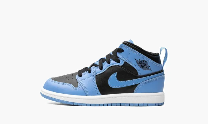 Для самых маленьких Air Jordan 1 Mid PS «University Blue» синий