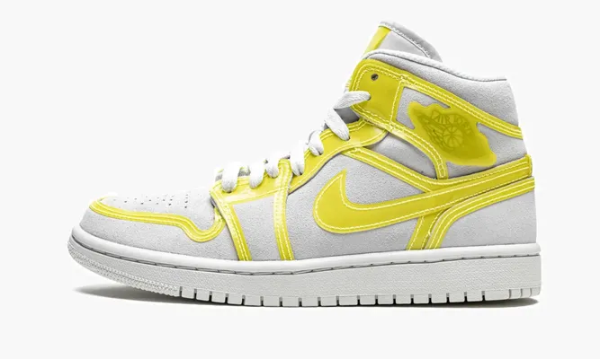 Кроссовки Air Jordan 1 Mid LX WMNS «Opti Yellow» белый