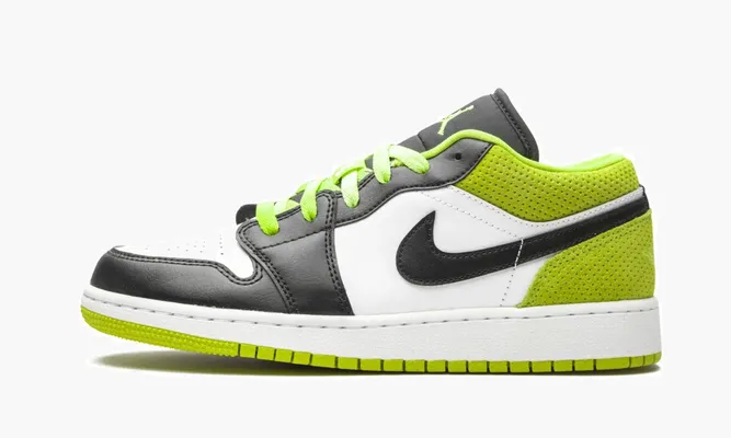 Кроссовки Air Jordan 1 Low SE GS «Black Cyber» черный